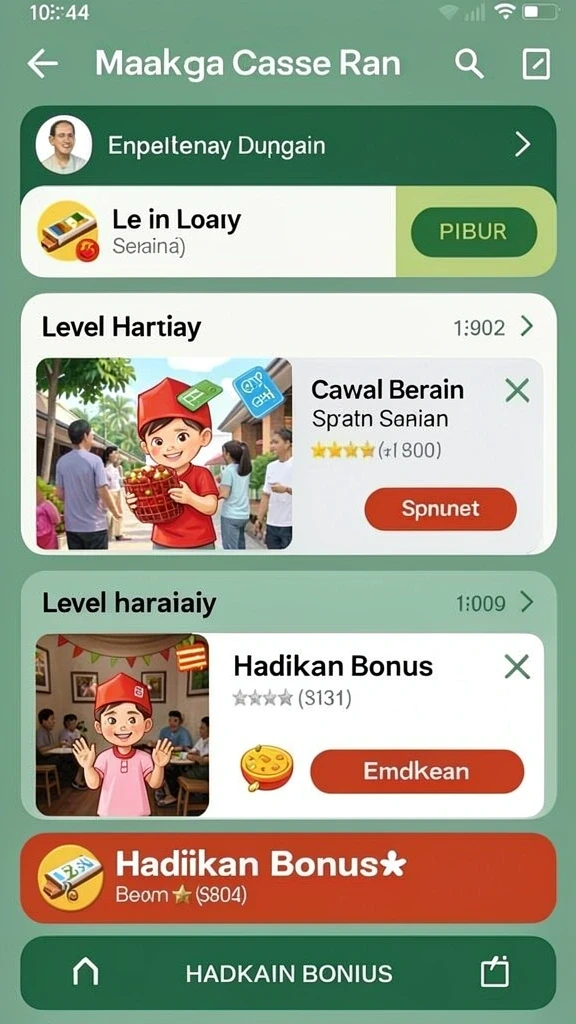 Pengalaman bermain yang seru dan mendebarkan.