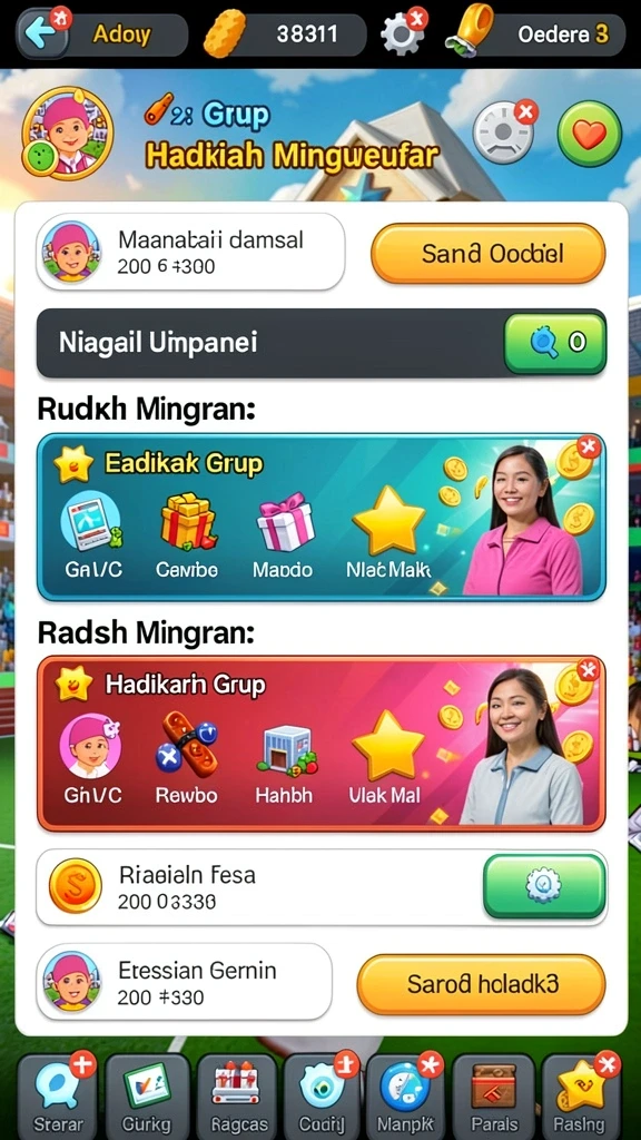 Antarmuka pengguna yang intuitif dan menarik.