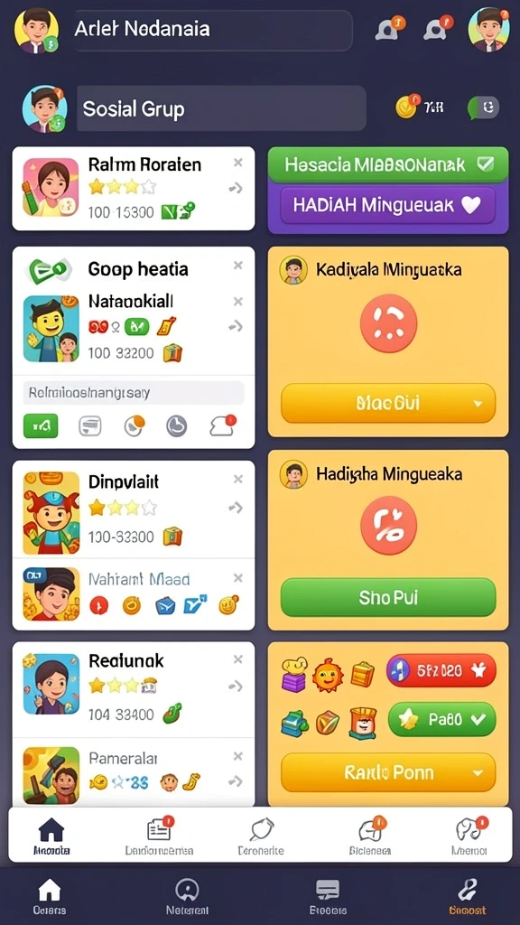 Tampilan awal aplikasi BIGCOR78 yang menarik dan user-friendly.