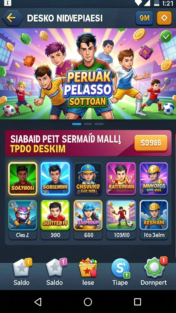 Beragam pilihan permainan yang seru dan menantang.