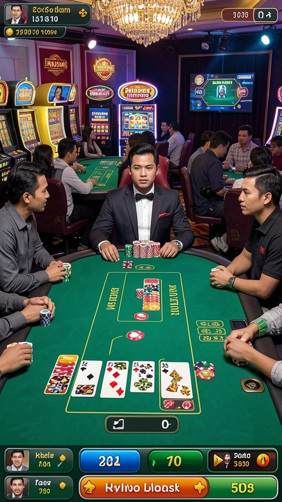 Fitur interaksi sosial dengan pemain lain yang seru.