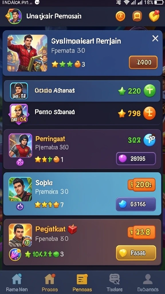 Beragam pilihan permainan togel yang tersedia.