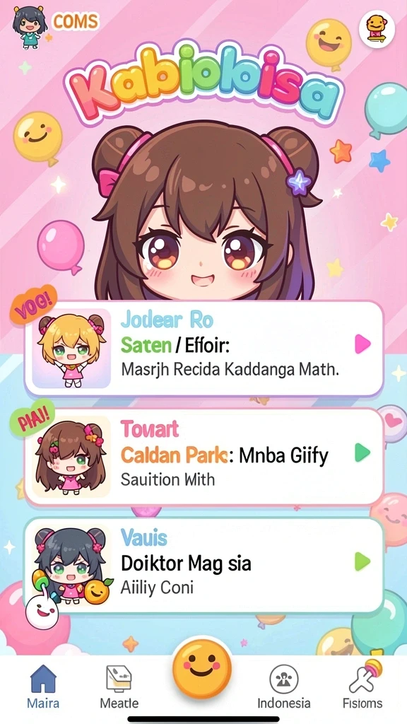 Tampilan antarmuka aplikasi yang menarik dan modern.
