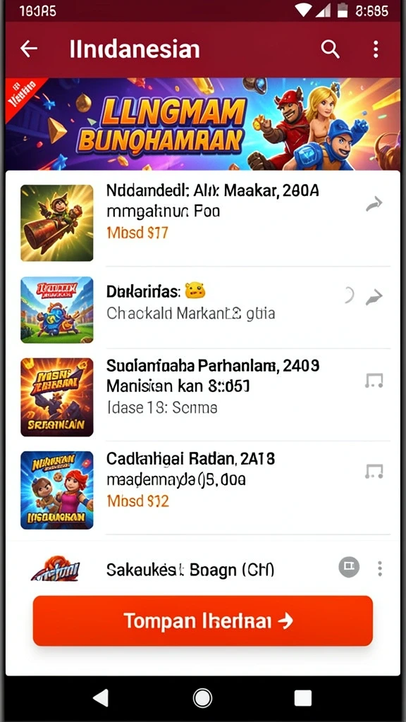 Tampilan utama aplikasi IDCJOKER yang menarik.