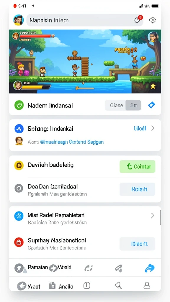 Tampilan antarmuka yang bersih dan menarik.