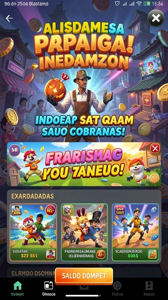 Screenshot menunjukkan fitur bonus putaran gratis yang menguntungkan.