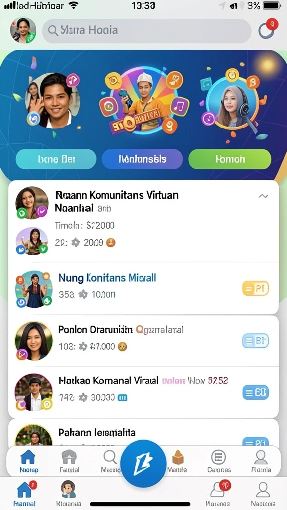 Tema permainan yang beragam dan menyenangkan.