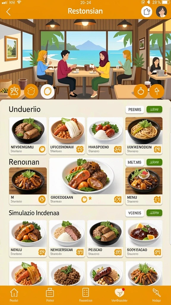 Tampilan antarmuka yang user-friendly.