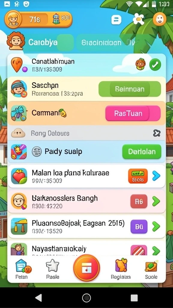 Beragam tantangan menarik di setiap level.