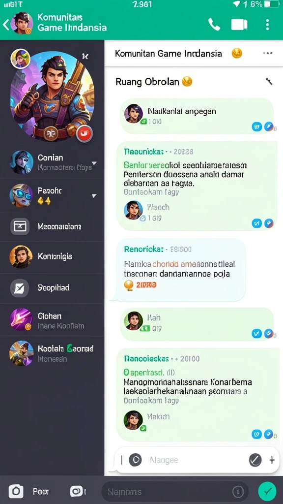 Tampilan utama aplikasi SAND77 yang menarik.