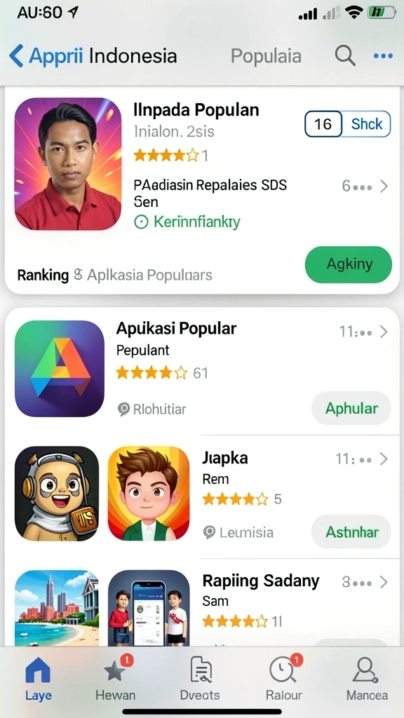 Beragam tema permainan yang seru dan menghibur.