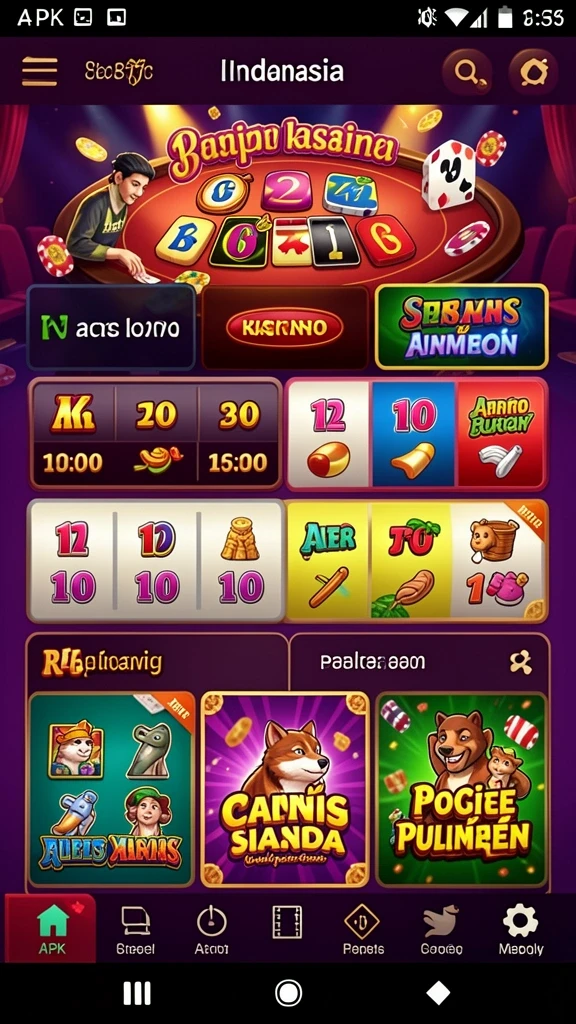 Ragam permainan slot yang tersedia dengan tema menarik.