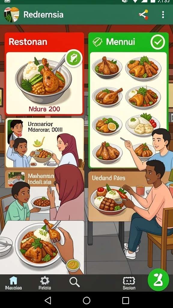 Tampilan antarmuka yang menarik dan intuitif.